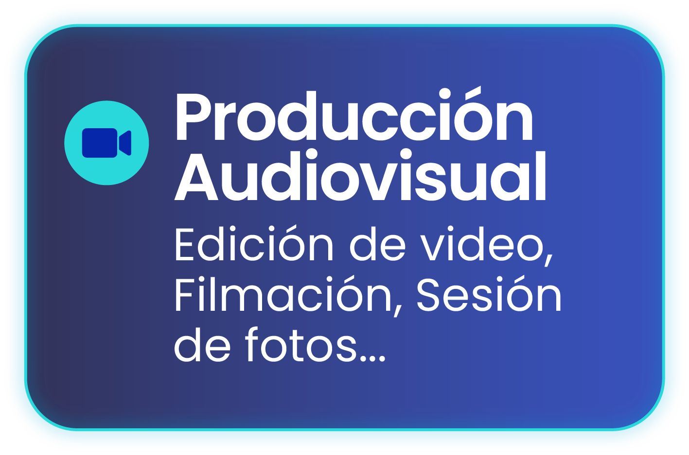 Producción audiovisual, filmación y edición de video profesional